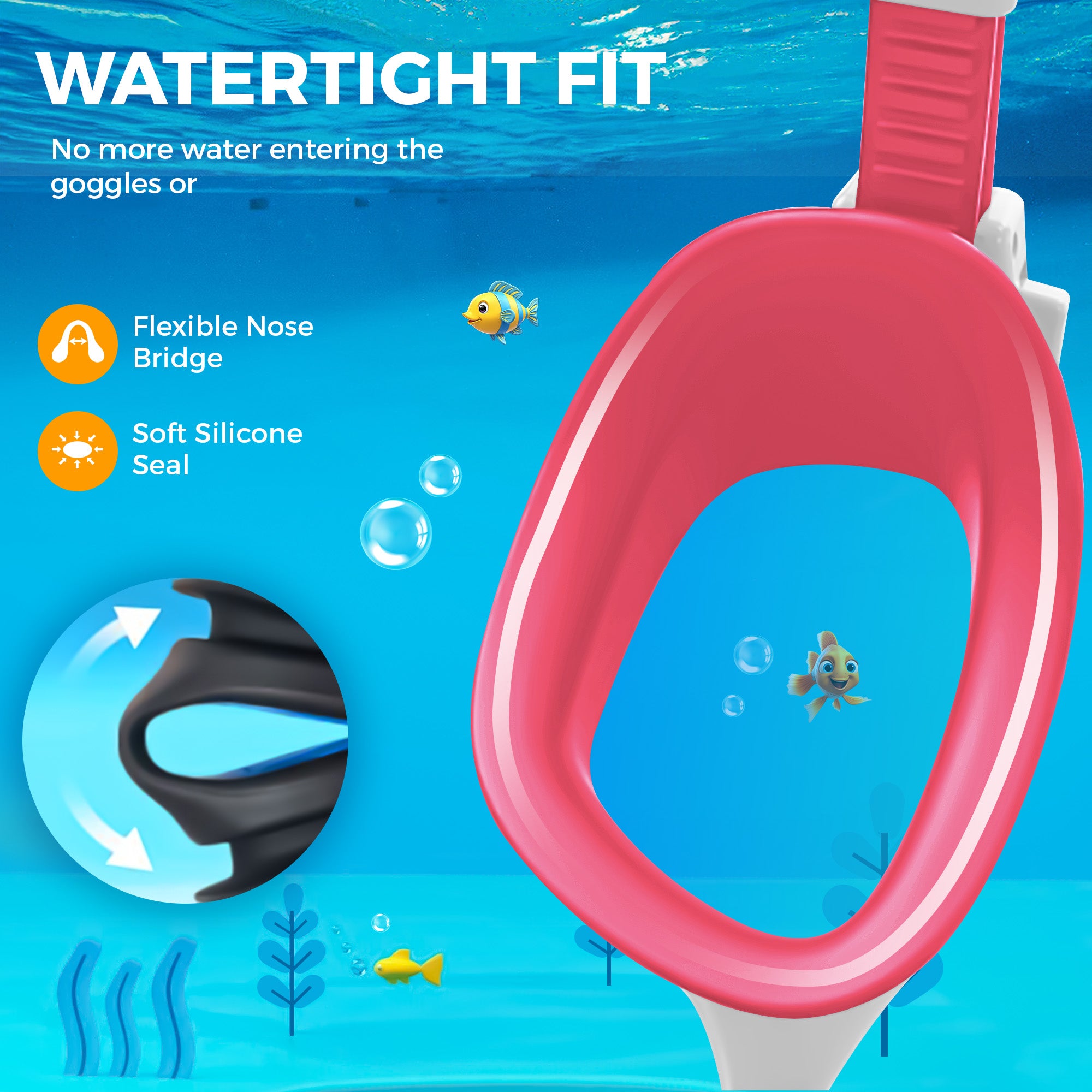 Kyrox Kids Swim Goggle Pink