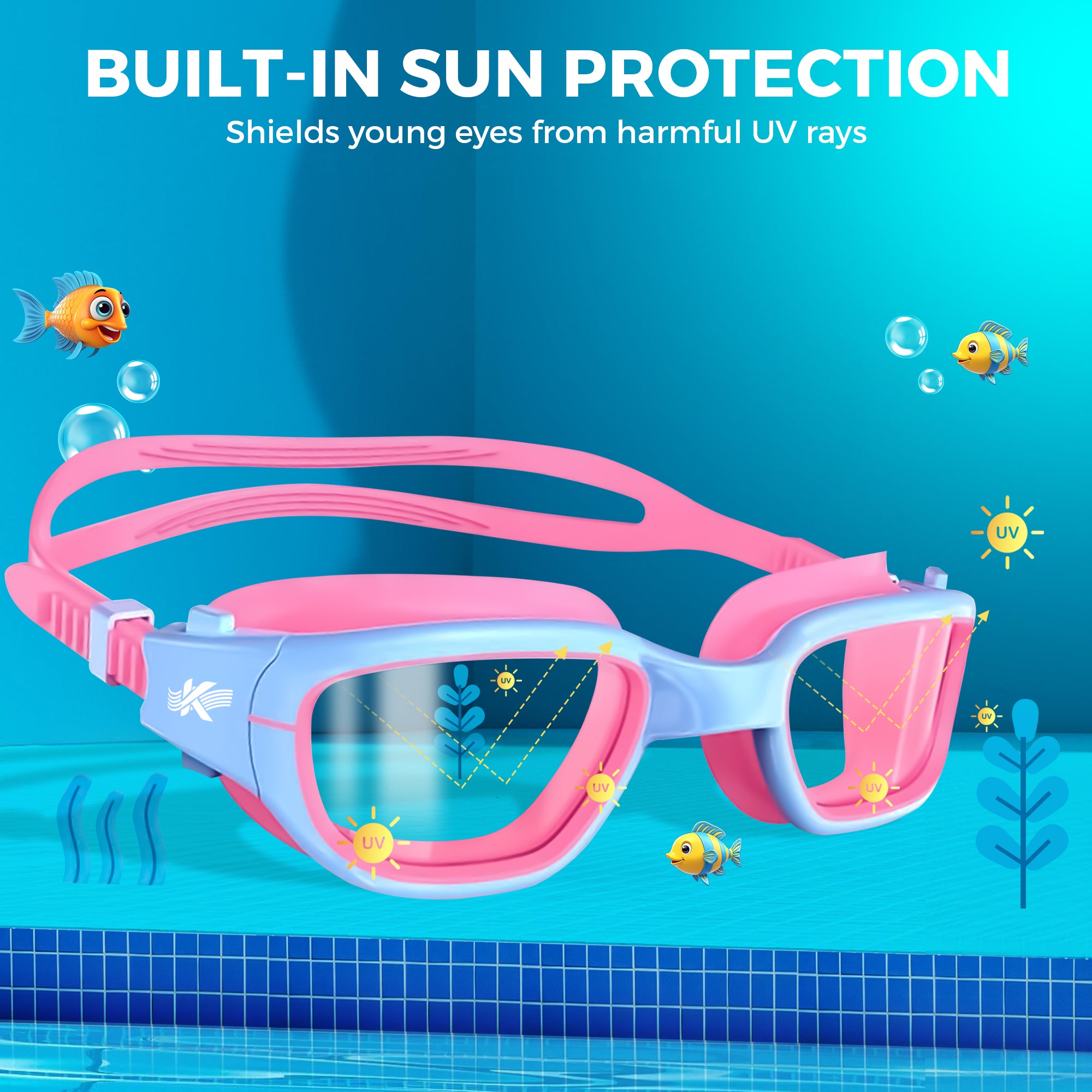 Kyrox Kids Swim Goggle Purple