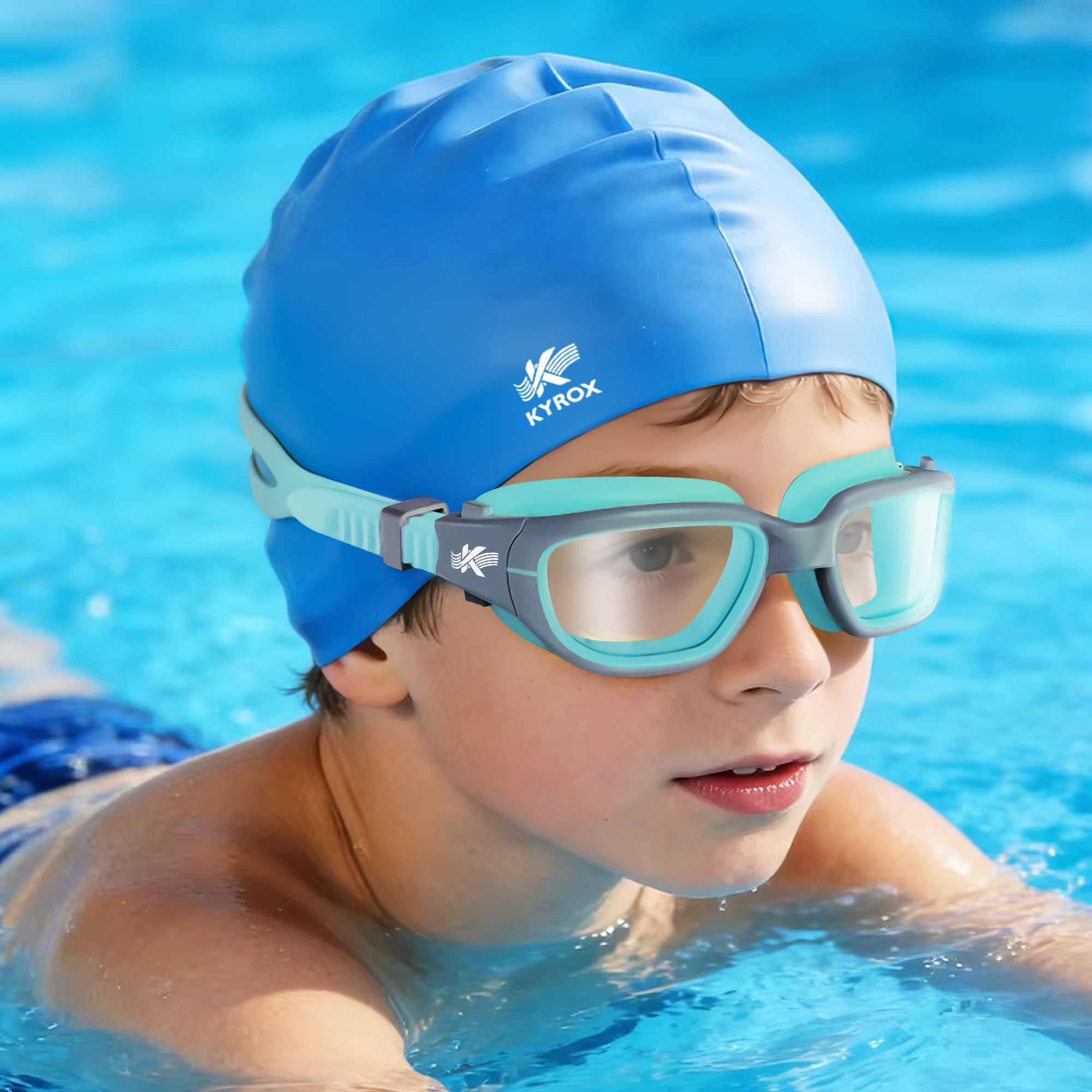 Kyrox Kids Swim Goggle Turquoise