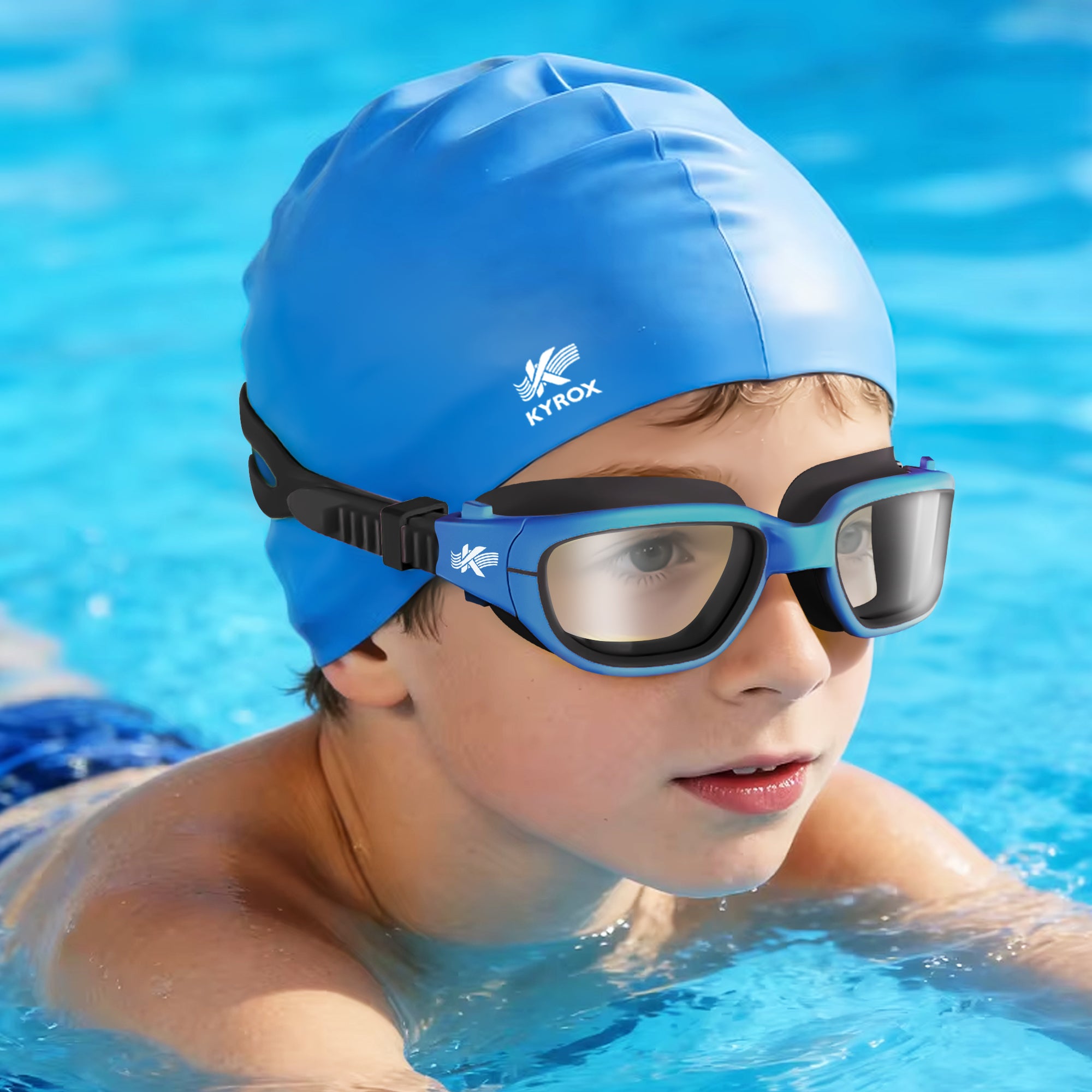 Kyrox Kids Swim Goggle Blue