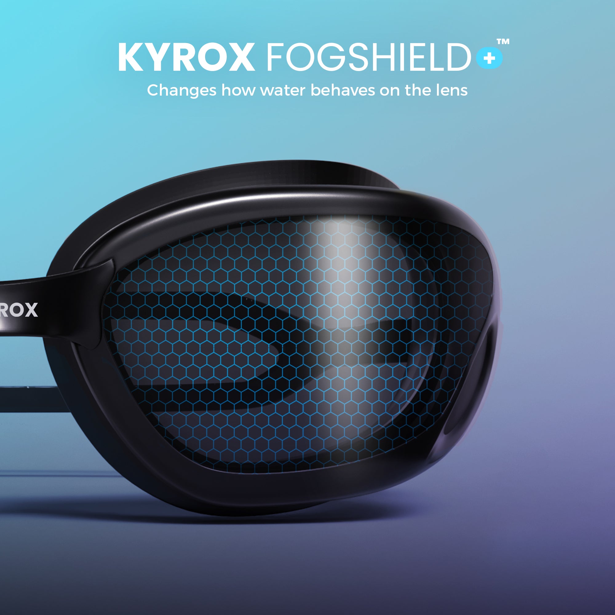 Aqua goggle (smoke lens & black frame)