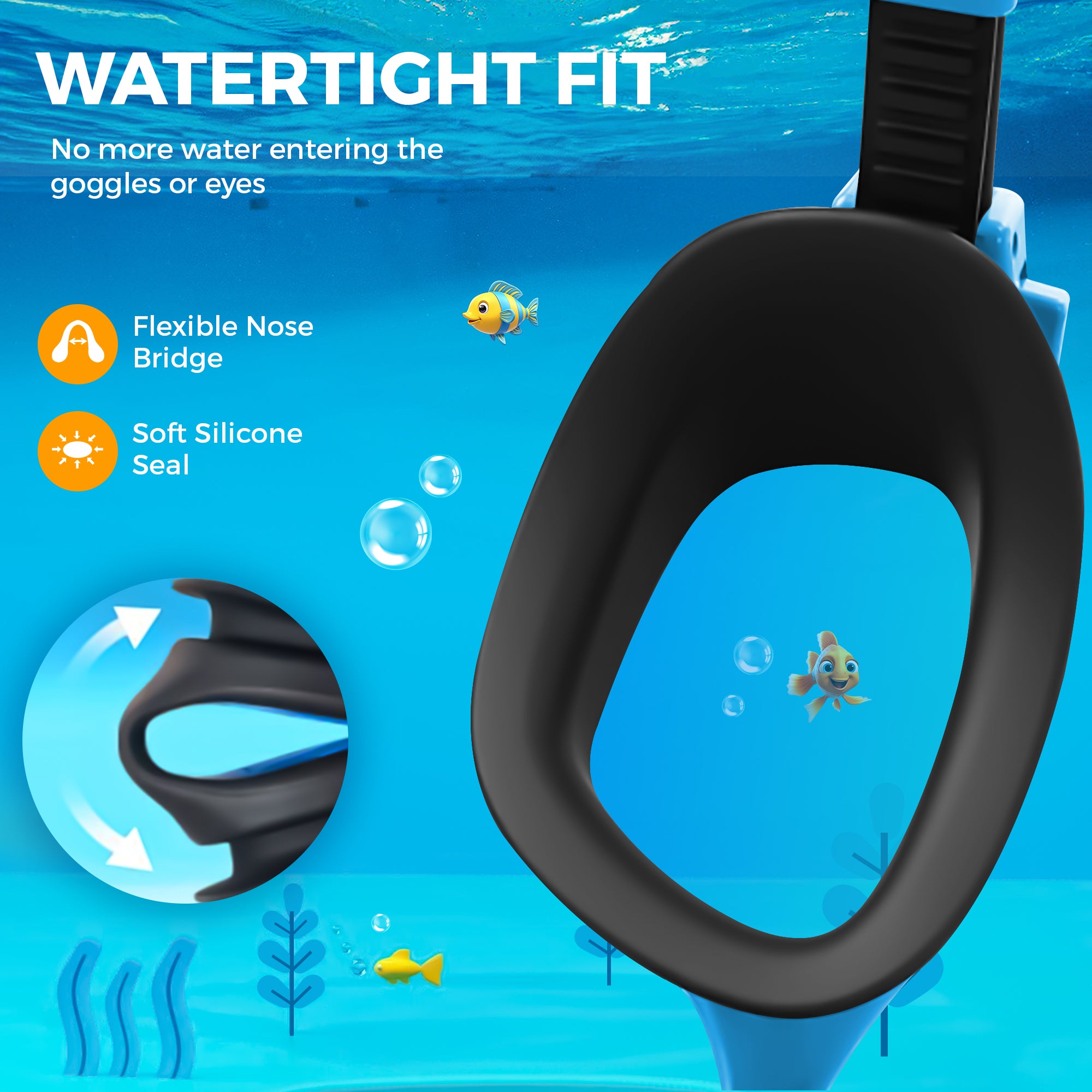 Kyrox Kids Swim Goggle Blue