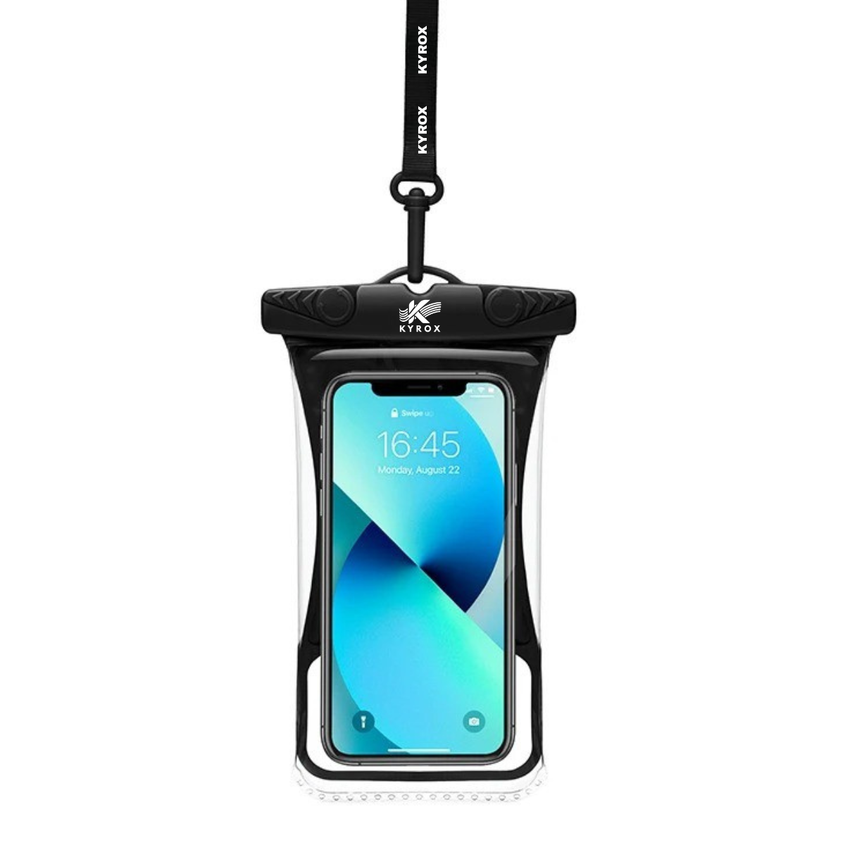 Kyrox Waterproof Phone Pouch – Touchscreen Dry Case with Secure Lock & Lanyard