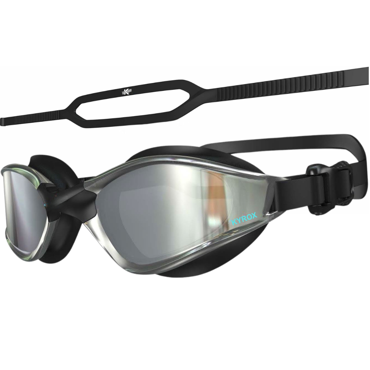 Kyrox Jetstream Racing Swim Goggles – Hydrodynamic Fit with Anti-Fog Mirror Lenses