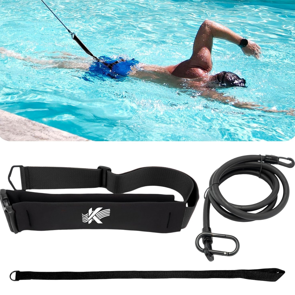 Kyrox Resistance Swim Trainer – Stationary Swimming System for Technique & Endurance