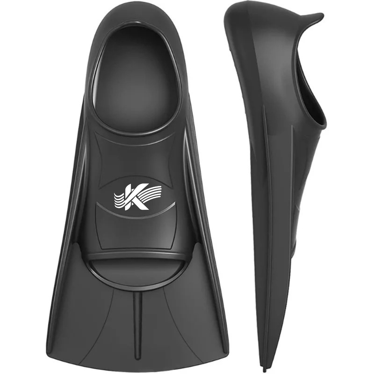 Kyrox Swim Fins for Training – Short Blade Silicone Flippers for Technique and Power