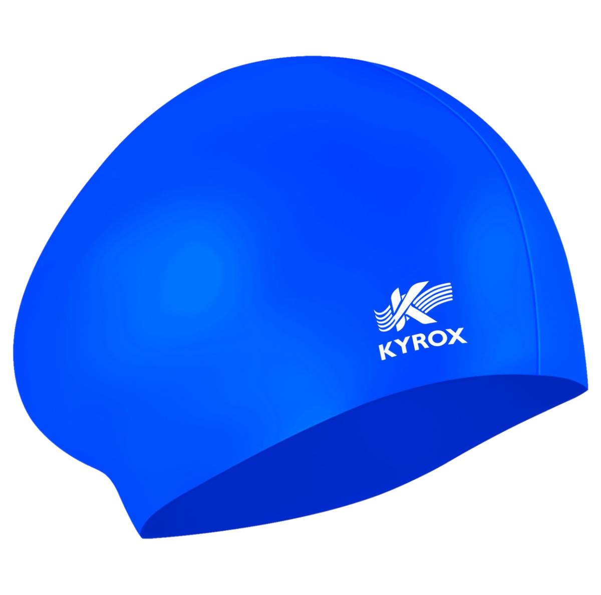 Kyrox Unisex Swim Cap – Premium Silicone for Adults & Teens - Blue
