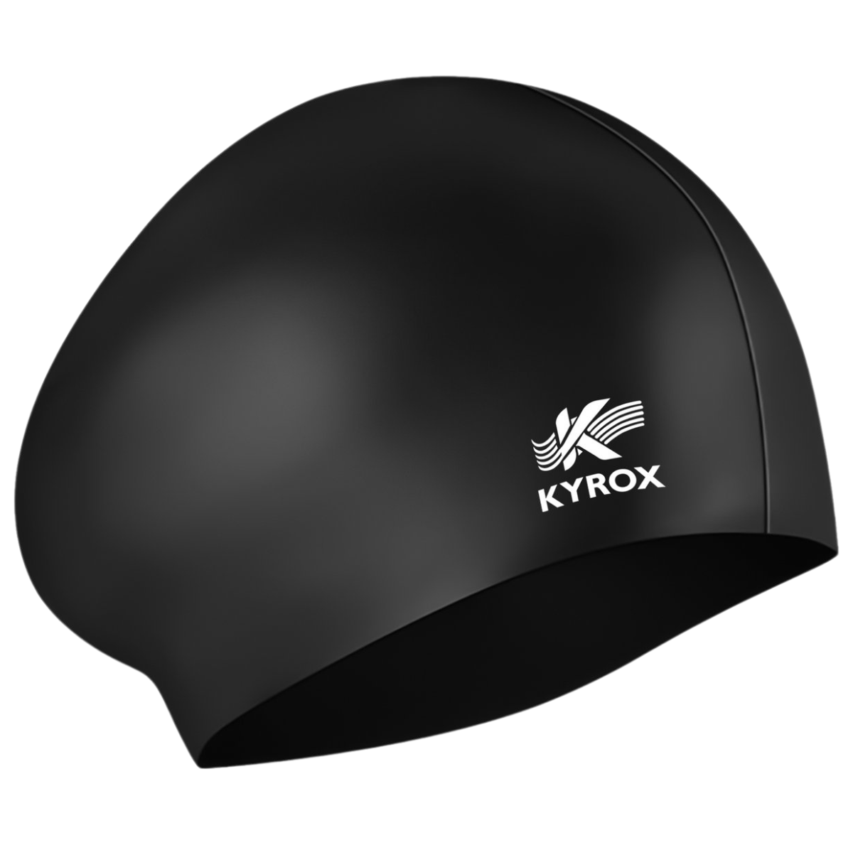 Kyrox Unisex Swim Cap – Premium Silicone for Adults & Teens - Black